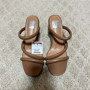 Dolce Vita Brown Summer Mid Heel Sandals